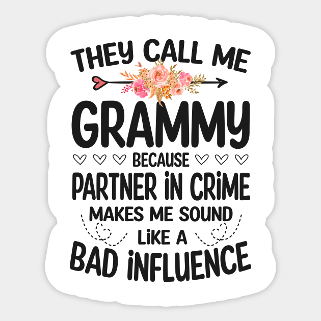 Grammy - they call me Grammy Sticker by Bagshaw Gravity